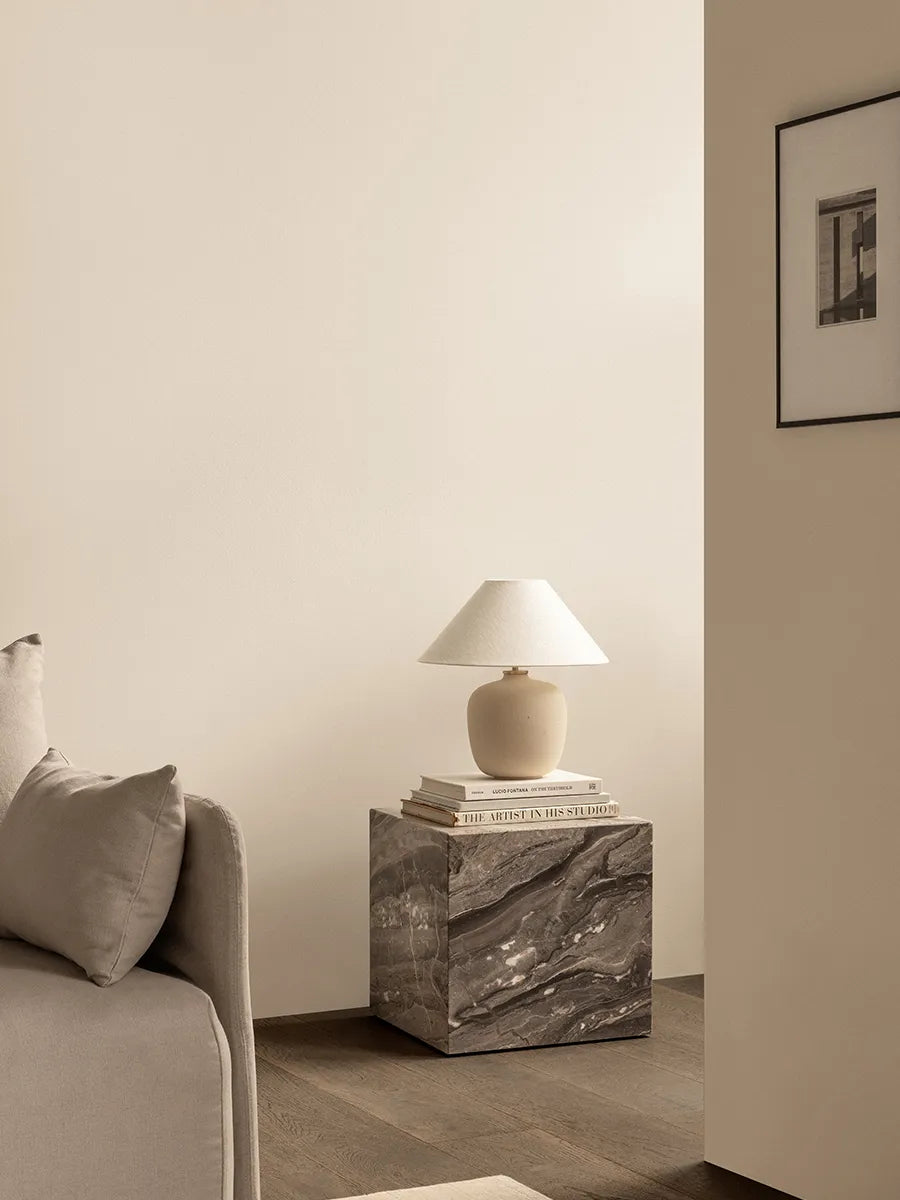 Plinth Cubic, grey galaxy marble fra Audo Copenhagen - 2 - Jacobsen Plus