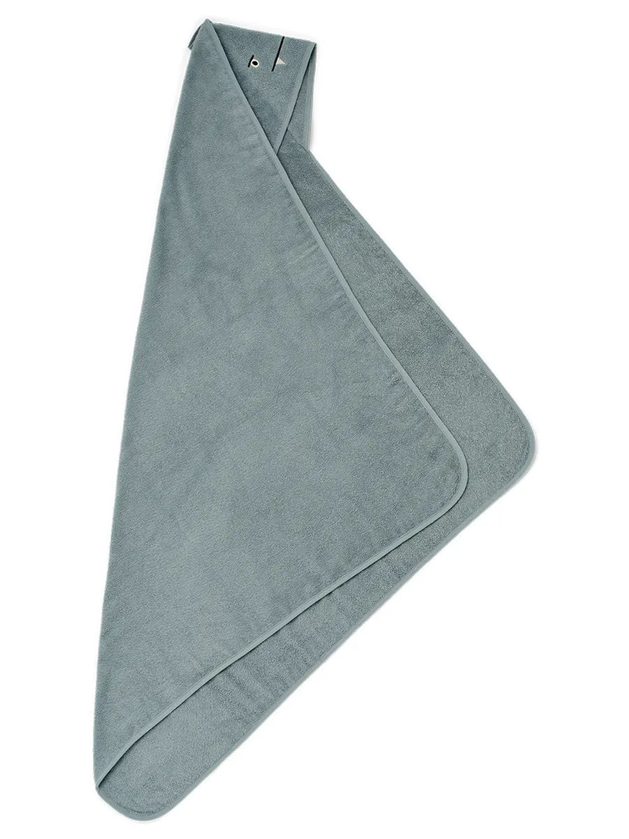 Augusta juniorhåndkæde med hætte, blue fog fra Liewood - 3 - Jacobsen Plus