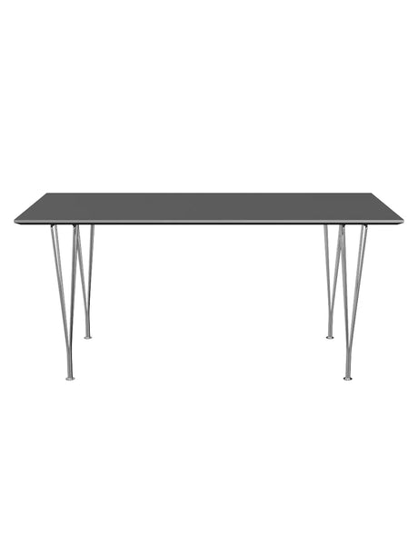 Piet Hein B638 spisebord, 160 x 80 cm fra Fritz Hansen - Grey Bromo m. alukant (specialfarve) - Jacobsen Plus