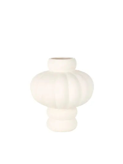 Balloon Vase 02, ceramic fra Louise Roe - Raw White - Jacobsen Plus
