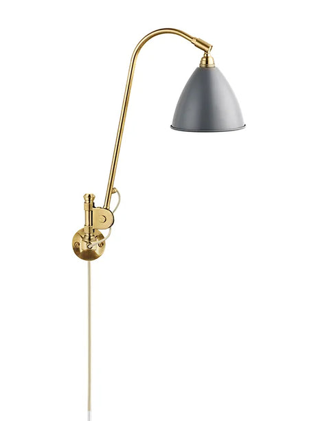 Bestlite BL6 Væglampe fra GUBI - Grå - Messing - Jacobsen Plus