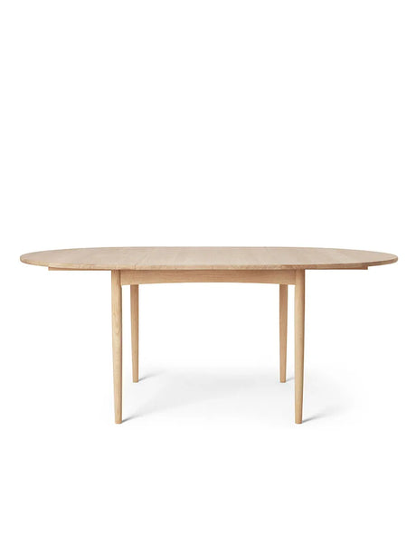 BM0121 Spisebord, sæbebehandlet eg af Børge Mogensen - Inkl. 1 Tillægsplade, eg - Jacobsen Plus
