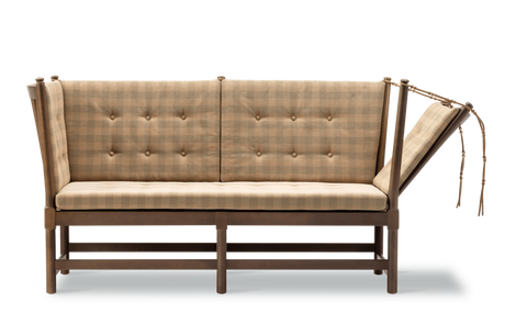 Tremmesofa, 80-års jubilæumsudgave af Børge Mogensen - Bøg / Chestnut Brown / Steelcut Beat 335 - Jacobsen Plus