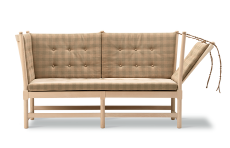 Tremmesofa, 80-års jubilæumsudgave af Børge Mogensen - Bøg / Sæbe / Steelcut Beat 335 - Jacobsen Plus