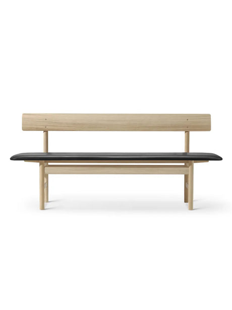 Bænk 3171 af Børge Mogensen - Omni Black 301 / Eg sæbe - Jacobsen Plus