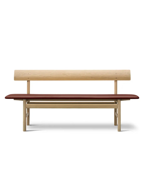 Bænk 3171 af Børge Mogensen - Omni Burnt Sienna 293 / Eg sæbe - Jacobsen Plus