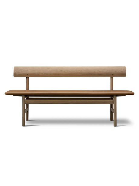 Bænk 3171 af Børge Mogensen - Omni Cognac 307 / Eg lys olie - Jacobsen Plus