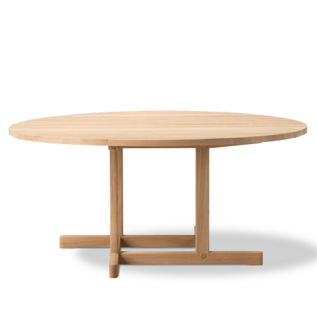 BM80 Shaker sofabord, rundt af Børge Mogensen - Eg / lys olie - Jacobsen Plus