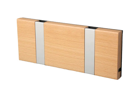 KNAX knagerække med to knager fra LoCa - Bøg / Grå knager - Jacobsen Plus