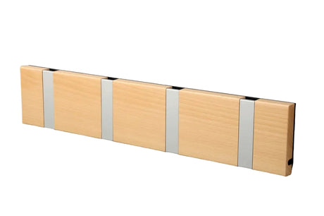 KNAX knagerække med fire knager fra LoCa - Bøg / Grå knager - Jacobsen Plus