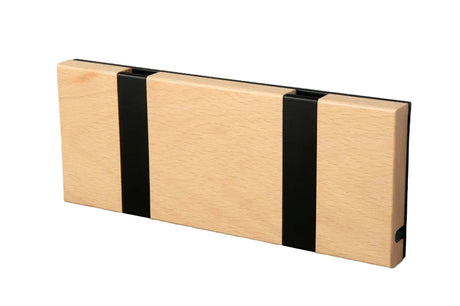 KNAX knagerække med to knager fra LoCa - Bøg / Sorte knager - Jacobsen Plus