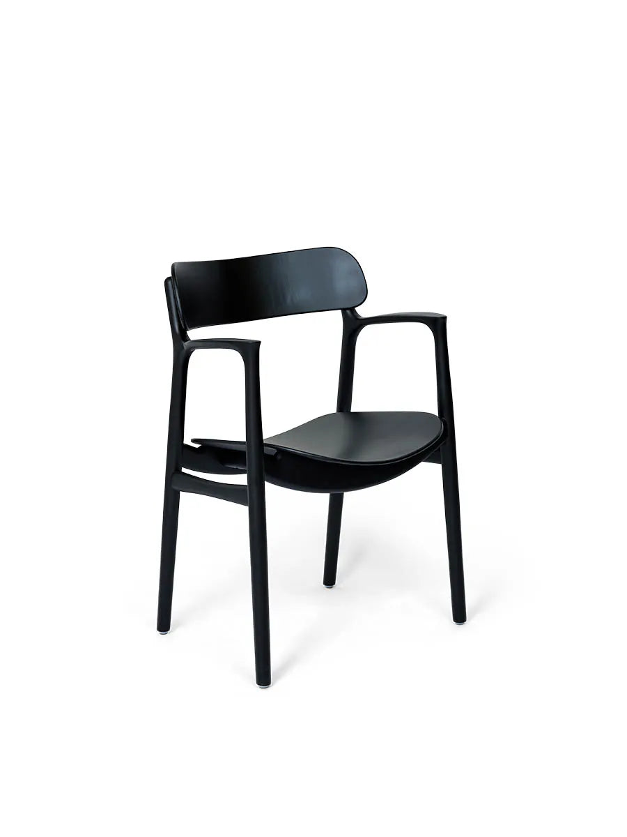 Asger Spisebordsstol fra Bent Hansen - Sortlakeret eg - Jacobsen Plus