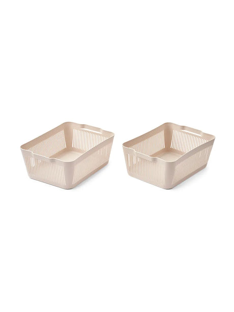 Makeeva Basket, Sandy fra Liewood - Large - 2 stk. - Jacobsen Plus