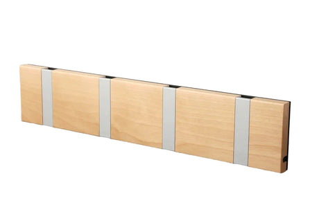 KNAX knagerække med fire knager fra LoCa - Birk / Grå knager - Jacobsen Plus