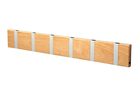 KNAX knagerække med seks knager fra LoCa - Birk / Grå knager - Jacobsen Plus