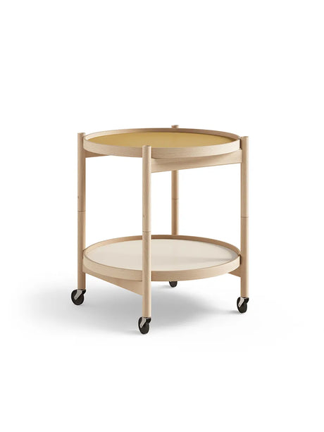 Bakkebord, Ø50 af Hans Bølling - Olieret bøg / SUNNY (creme-gul) - Jacobsen Plus