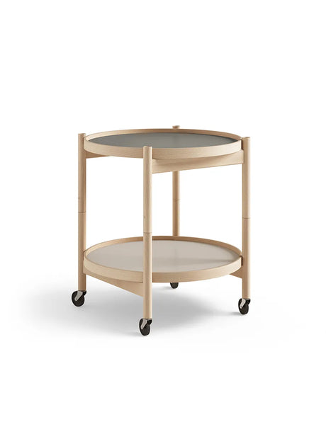 Bakkebord, Ø50 af Hans Bølling - Olieret bøg / STONE (lys grå-mørk grå) - Jacobsen Plus