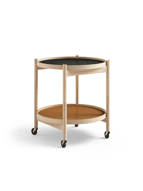 Bakkebord, Ø50 af Hans Bølling - Olieret bøg / CLAY (orange-sort) - Jacobsen Plus