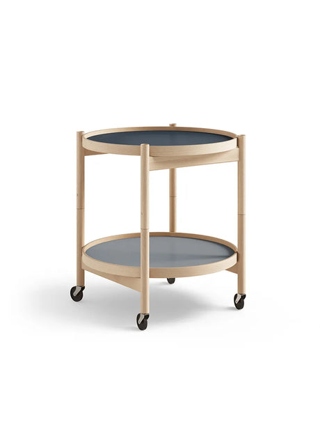 Bakkebord, Ø50 af Hans Bølling - Olieret bøg / WATER (blå-mørk blå) - Jacobsen Plus