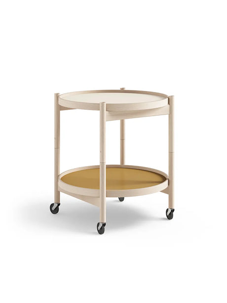 Bakkebord, Ø50 af Hans Bølling - Ubehandlet bøg / SUNNY (creme-gul) - Jacobsen Plus