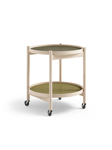 Bakkebord, Ø50 af Hans Bølling - Ubehandlet bøg / LEAF (grøn-mørk grøn) - Jacobsen Plus