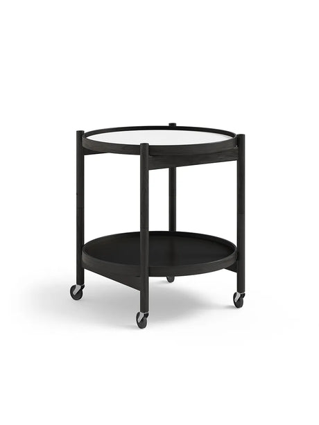 Bakkebord, Ø50 af Hans Bølling - Sortmalet eg / BASE (sort-hvid) - Jacobsen Plus