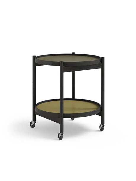 Bakkebord, Ø50 af Hans Bølling - Sortmalet eg / LEAF (grøn-mørk grøn) - Jacobsen Plus