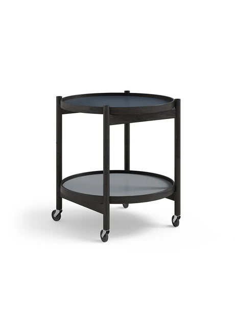 Bakkebord, Ø50 af Hans Bølling - Sortmalet eg / WATER (blå-mørk blå) - Jacobsen Plus