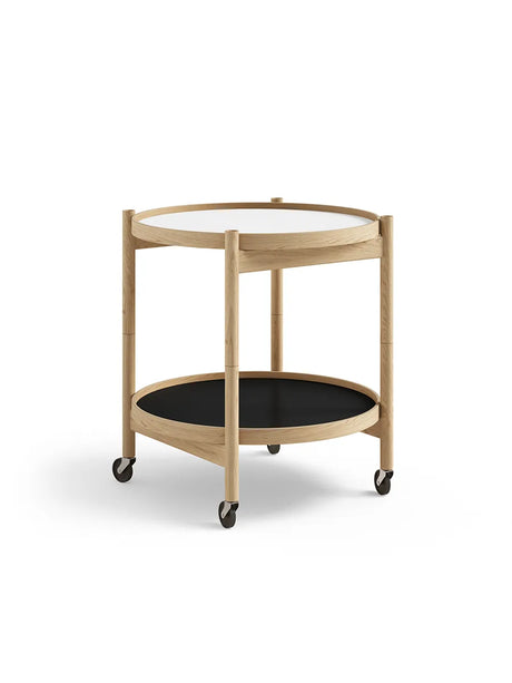 Bakkebord, Ø50 af Hans Bølling - Olieret eg / BASE (sort-hvid) - Jacobsen Plus