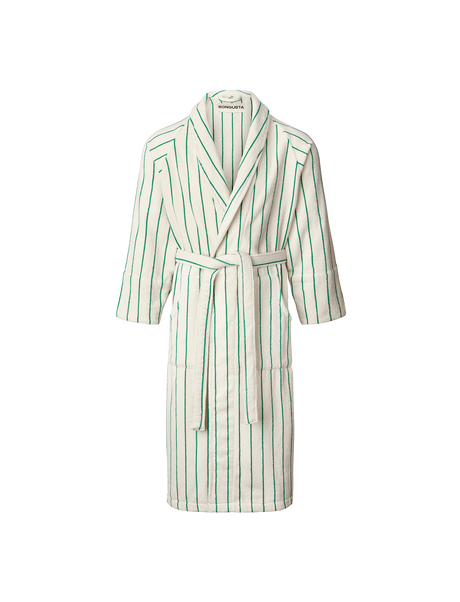 Naram badekåbe, Pure White & Grass fra Bongusta - S-M - Jacobsen Plus