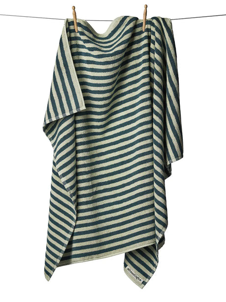 Naram towel - Sea foam & Deep teal fra Bongusta - 100 x 150 cm - Jacobsen Plus