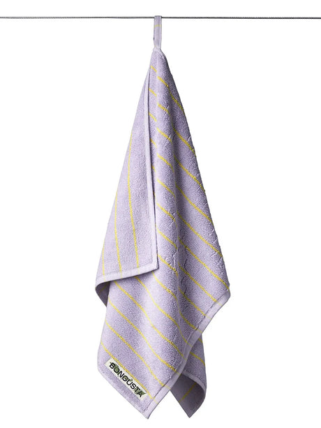 Naram towel - Lilac & Neon yellow fra Bongusta - 50 x 80 cm - Jacobsen Plus