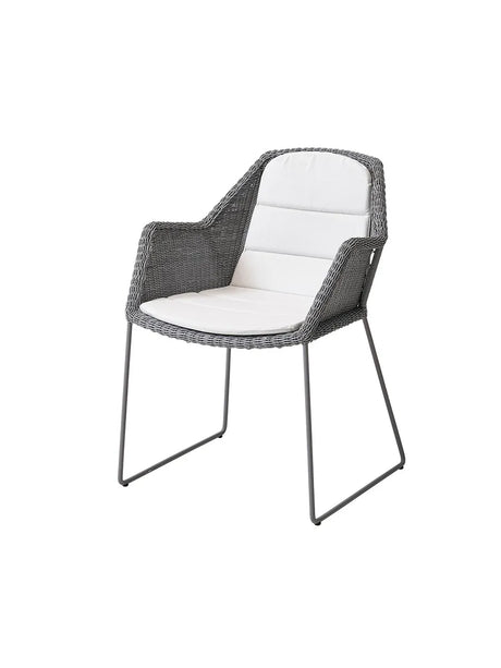 Breeze Havestol m. Meder Stel fra Cane-line - Light grey / White, Cane-line Natté - Jacobsen Plus