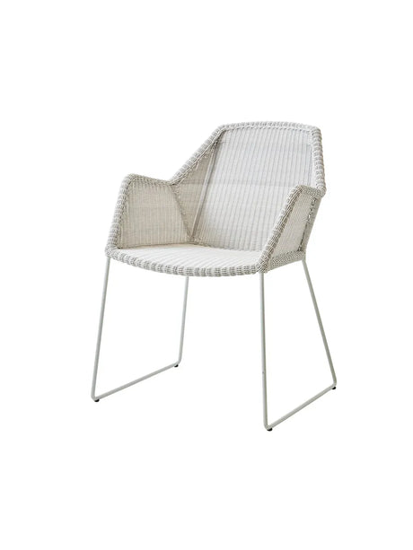 Breeze Havestol m. Meder Stel fra Cane-line - White grey / Ingen hynde - Jacobsen Plus