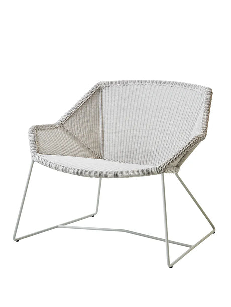 Breeze Loungestol fra Cane-line - White grey / Ingen hynde - Jacobsen Plus