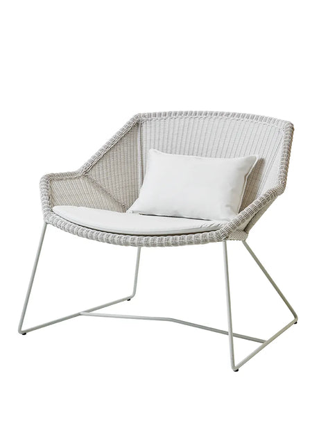 Breeze Loungestol fra Cane-line - White grey / White, Cane-line Natté - Jacobsen Plus