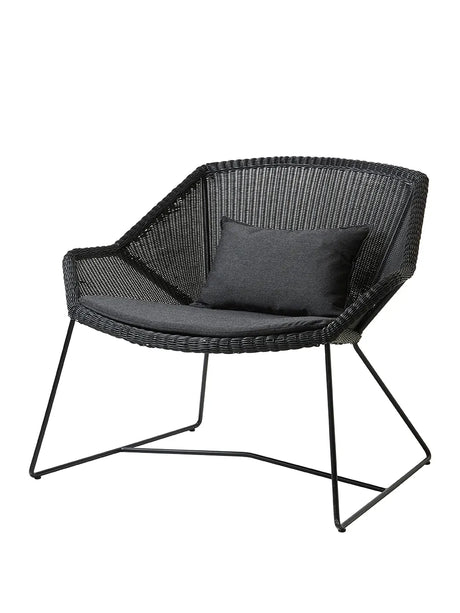 Breeze Loungestol fra Cane-line - Black / Black, Cane-line Natté - Jacobsen Plus