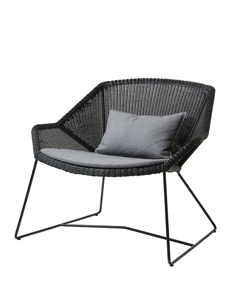Breeze Loungestol fra Cane-line - Black / Grey, Cane-line Natté - Jacobsen Plus