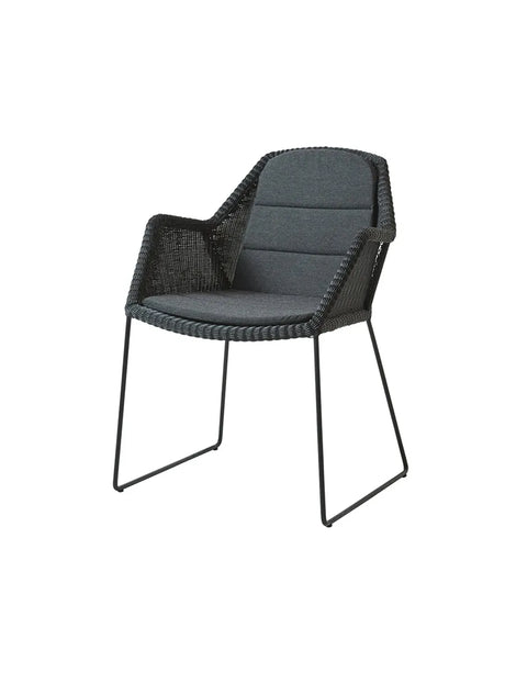 Sæde- og ryghynde til Breeze Stol m. meder fra Cane-line - Black, Cane-line Natté - Jacobsen Plus