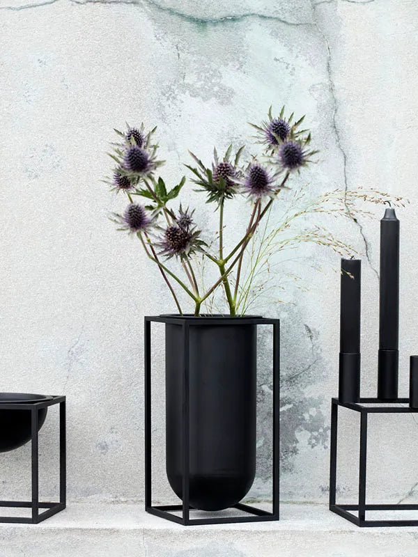 Kubus Vase Lolo, sort fra Audo Copenhagen - 5 - Jacobsen Plus