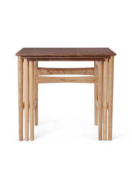 CH004 Nesting Tables fra Carl Hansen & Søn - Eg-valnød - Jacobsen Plus