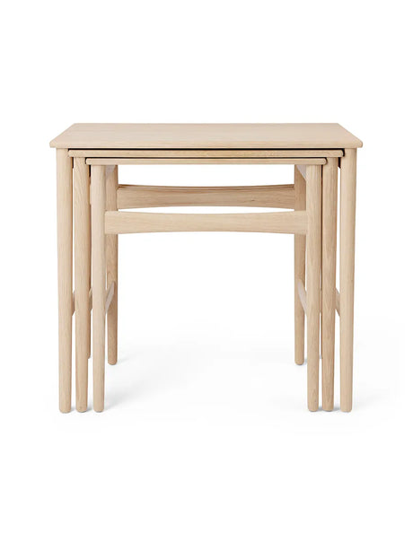 CH004 Nesting Tables fra Carl Hansen & Søn - Eg hvidolie - Jacobsen Plus