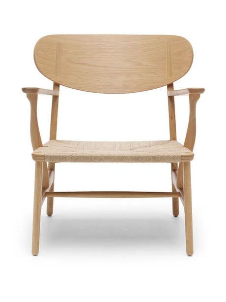 CH22 Loungestol af Hans J. Wegner - Eg - oliebehandlet / Natur - Jacobsen Plus