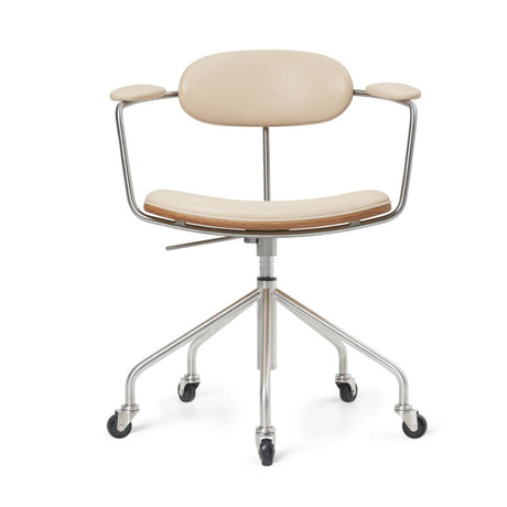 CH621 Swivel stol, eg olie af Hans J. Wegner - Læder / Sif 90 - Jacobsen Plus