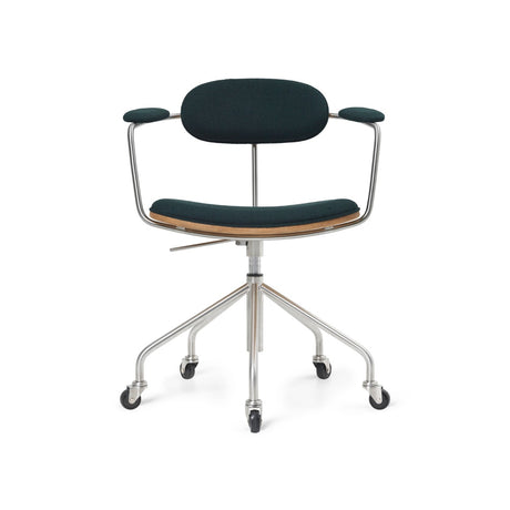 CH621 Swivel stol, eg olie af Hans J. Wegner - Stof / Vidar 1062 - Jacobsen Plus