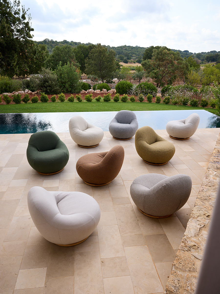 Gem Loungestol med Teak Drejefod fra Cane-line - 6 - Jacobsen Plus