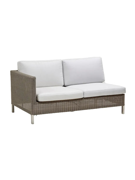 Connect 2 pers Modulsofa, højre fra Cane-line - White, Cane-line Natté - Jacobsen Plus