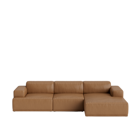 Connect Soft Modular 3 pers. sofa, kombination 2 fra Muuto - Refine Læder - Jacobsen Plus