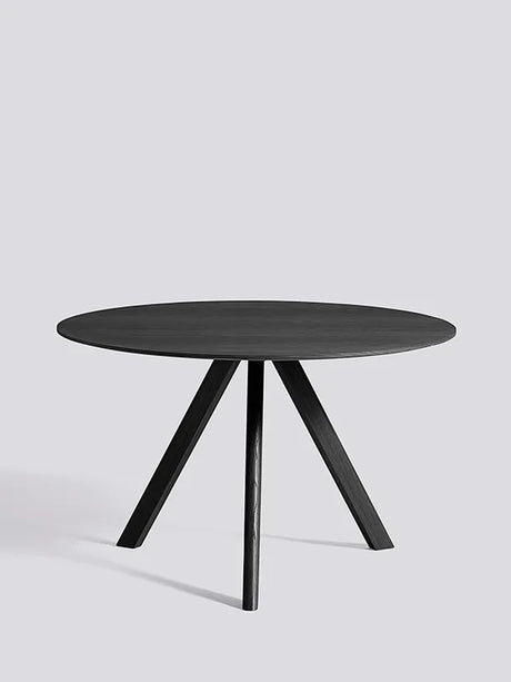 Copenhague CPH20 Bord, Ø120 cm fra Hay - Sortbejdset eg / Sortbejdset eg - Jacobsen Plus