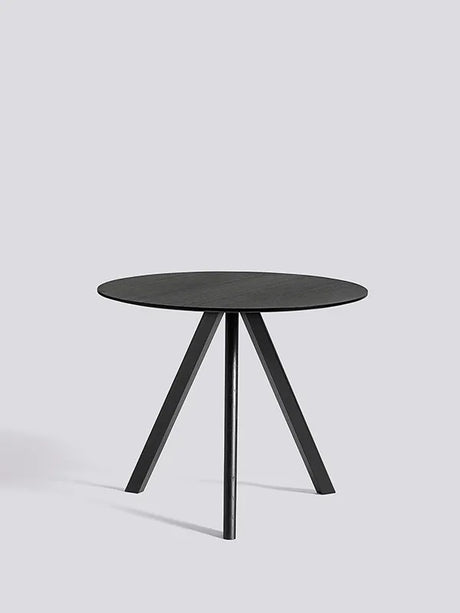 Copenhague CPH20 Bord, Ø90 cm fra Hay - Sortbejdset eg / Sortbejdset eg - Jacobsen Plus